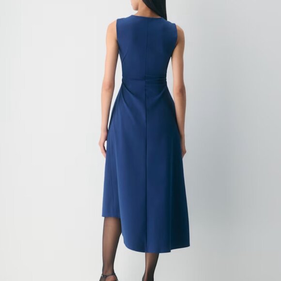 NWT Aritzia BABATON Swing Dress Byron Blue L - Picture 5 of 9